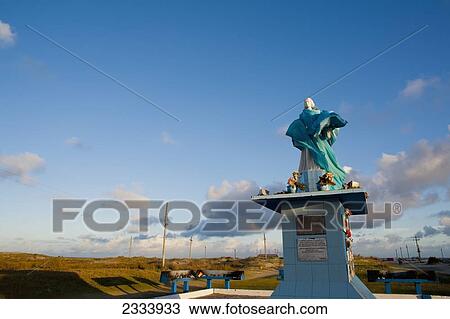 Stock Image - Statue Near Casino Beach; Rio Grande Do Sul, Brazil. Fotosearch