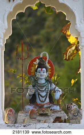 Statue of a religious god; Madhya Pradesh, India View Large Photo Image Stock Photo - Statue of a religious god; Madhya Pradesh, India. Fotosearch