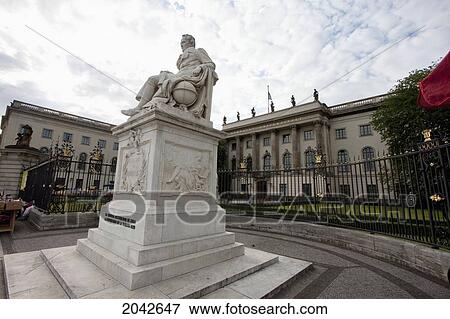 Stock Photo - Statue Of Alexander Von Humboldt, Berlin, Germany. Fotosearch
