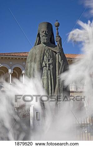 Statue Of Archbishop Makarios And Archbishopic Palace View Large Photo Image Stock Image - Statue Of Archbishop Makarios And Archbishopic Palace. Fotosearch