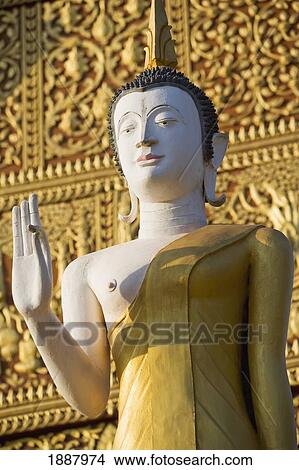 Statue Of Buddha At Wat That Luang Tai. View Large Photo Image Picture - Statue Of Buddha At Wat That Luang Tai.. Fotosearch