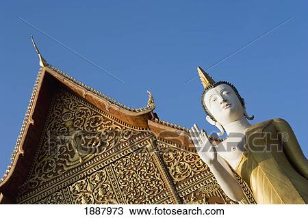 Statue Of Buddha At Wat That Luang Tai. View Large Photo Image Stock Image - Statue Of Buddha At Wat That Luang Tai.. Fotosearch