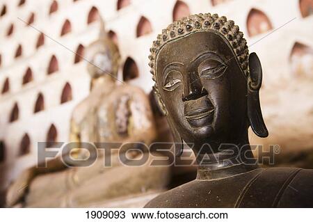 Statue Of Buddha Inside Wat Sisaket, Vientiane, Laos View Large Photo Image Stock Image - Statue Of Buddha Inside Wat Sisaket, Vientiane, Laos. Fotosearch