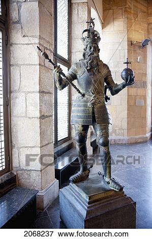 Stock Photo - Statue Of Charlemagne; Aachen North Rhine-Westphalia Germany. Fotosearch