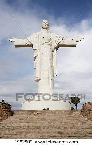 Stock Photo - Statue of Cristo de la Concordia, Cochabamba, Bolivia. Fotosearch