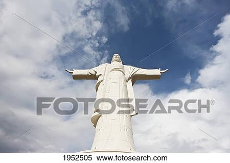 Stock Photography - Statue of Cristo de la Concordia, Cochabamba, Bolivia. Fotosearch