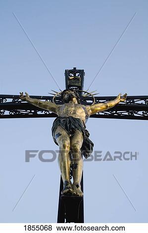 Statue Of Crucifixion View Large Photo Image Stock Photo - Statue Of Crucifixion. Fotosearch