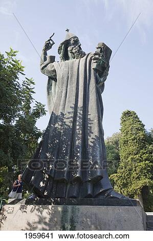 Stock Image - Statue Of Gregory Of Nin, Split, Split-Dalmatia, Croatia. Fotosearch