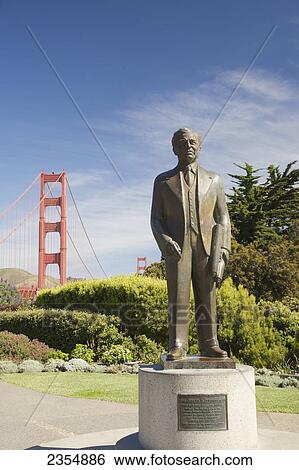 Statue Of Joseph B. Strauss By The Golden Gate Bridge; San Francisco, California, Usa View Large Photo Image Stock Photograph - Statue Of Joseph B. Strauss By The Golden Gate Bridge; San Francisco, California, Usa. Fotosearch