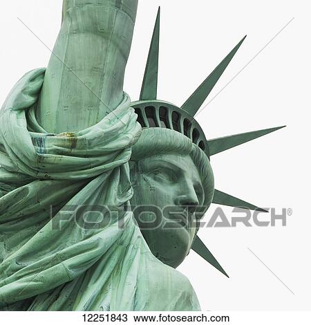 Stock Image - Statue of Liberty; New York City, New York, United States of America. Fotosearch