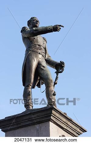 Stock Image - Statue Of Mariscal Sucre, Quito, Pichincha, Ecuador. Fotosearch