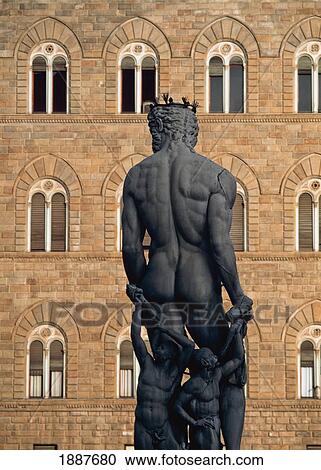 Statue Of Neptune In Piazza Della Signoria View Large Photo Image Stock Image - Statue Of Neptune In Piazza Della Signoria. Fotosearch
