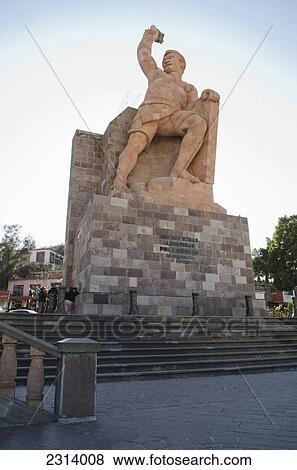 Stock Photo - Statue of Pipila; Guanajuato, Guanajuato, Mexico. Fotosearch