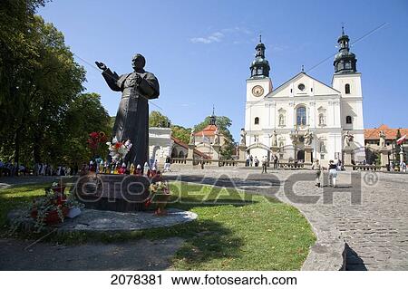 Statue Of Pope John Paul Ii By The Basilica Of Our Lady Of The Angels, Kalwaria Zebrzydowska Sanctuary, Malopolska, Poland View Large Photo Image Stock Image - Statue Of Pope John Paul Ii By The Basilica Of Our Lady Of The Angels, Kalwaria Zebrzydowska Sanctuary, Malopolska, Poland. Fotosearch