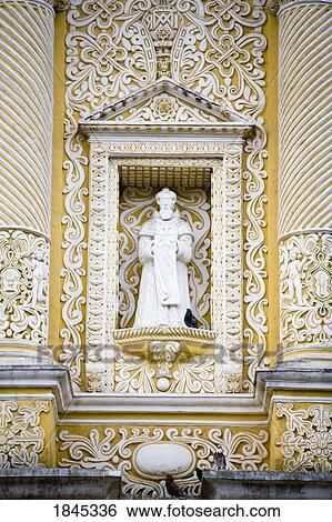 Statue Of Saint In Church's Facade; Antigua, Guatemala View Large Photo Image Stock Photograph - Statue Of Saint In Church's Facade; Antigua, Guatemala. Fotosearch