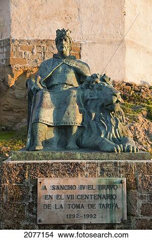 Statue Of Sancho El Bravo; Tarifa Cadiz Andalusia Spain View Large Photo Image Picture - Statue Of Sancho El Bravo; Tarifa Cadiz Andalusia Spain. Fotosearch