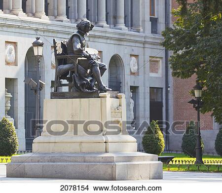 Statue Of Spanish Artist Diego Velazquez Outside The El Prado Museum; Madrid Spain View Large Photo Image Picture - Statue Of Spanish Artist Diego Velazquez Outside The El Prado Museum; Madrid Spain. Fotosearch