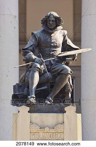 Statue Of Spanish Artist Diego Velazquez Outside The El Prado Museum; Madrid Spain View Large Photo Image Stock Photo - Statue Of Spanish Artist Diego Velazquez Outside The El Prado Museum; Madrid Spain. Fotosearch