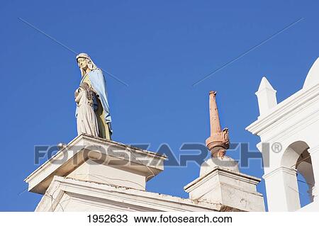 Statue of the Virgin Mary on the Metropolitan Cathedral, Sucre, Chuquisaca Department, Bolivia View Large Photo Image Stock Image - Statue of the Virgin Mary on the Metropolitan Cathedral, Sucre, Chuquisaca Department, Bolivia. Fotosearch