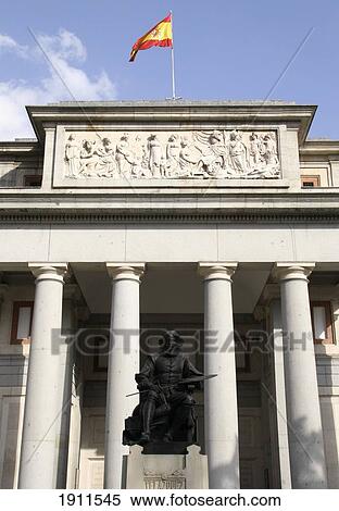 Stock Photography - Statue Of Velazquez Outside Prado Museum, Madrid, Spain. Fotosearch