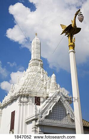Stock Image - Statue Outside Athawijarn Sala At Royal Grand Palace In Rattanakosin District; Bangkok, Thailand. Fotosearch