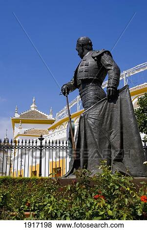 Stock Photo - Statue Outside Bullring. Fotosearch