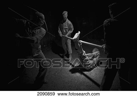 Stock Photo - Statues In Amna Suraka (Red Security) Museum, Iraq. Fotosearch