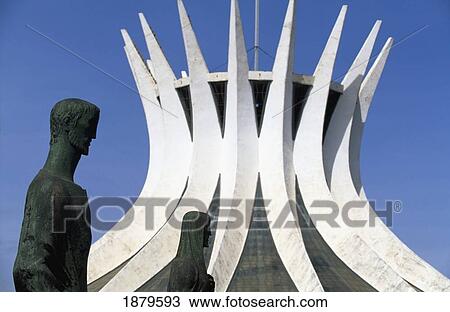 Statues Outside Modern Building View Large Photo Image Stock Image - Statues Outside Modern Building. Fotosearch