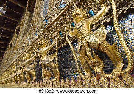 Statues Surrounding Wat Phra Kaew Temple View Large Photo Image Stock Image - Statues Surrounding Wat Phra Kaew Temple. Fotosearch