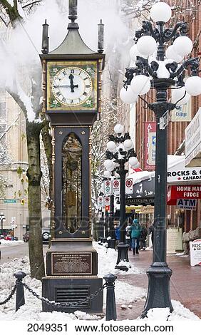 Steam Clock, Gastown, Vancouver, British Columbia View Large Photo Image Stock Image - Steam Clock, Gastown, Vancouver, British Columbia. Fotosearch