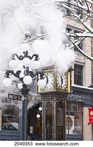 Steam Clock, Gastown, Vancouver, British Columbia View Large Photo Image Stock Image - Steam Clock, Gastown, Vancouver, British Columbia. Fotosearch