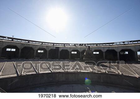Stock Photo - Steam Locomotive In The Roundhouse Of The Baquedano Railway Museum, Antofagasta Region, Chile. Fotosearch