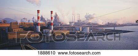 Steelworks, Pusan View Large Photo Image Stock Image - Steelworks, Pusan. Fotosearch