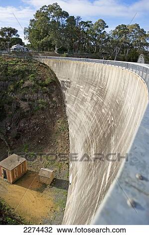 Stock Image - Steep concrete wall; australia. Fotosearch