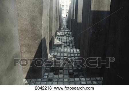 Stelae Of The Memorial To The Murdered Jews Of Europe, Berlin, Germany View Large Photo Image Stock Photo - Stelae Of The Memorial To The Murdered Jews Of Europe, Berlin, Germany. Fotosearch