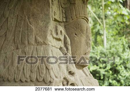 Stock Image - Stele K, Quirigu. Fotosearch