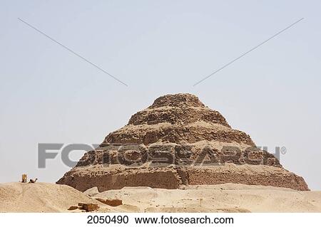 Stock Image - Step Pyramid Of Djoser, Saqqara, Al Jizah, Egypt. Fotosearch