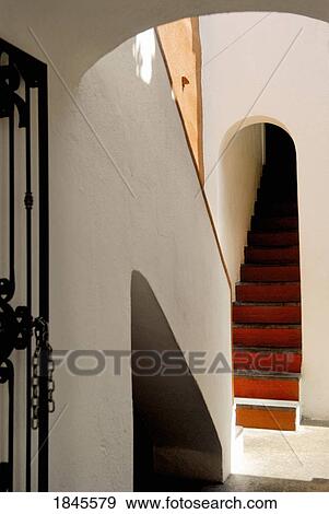 Steps In Traditional Mexican House; Mexico View Large Photo Image Stock Photo - Steps In Traditional Mexican House; Mexico. Fotosearch