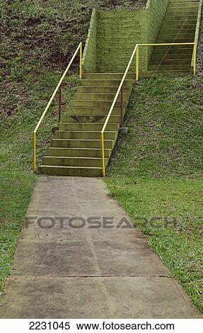 Stock Photography - Steps Outside Iguazu Falls; Brazil. Fotosearch