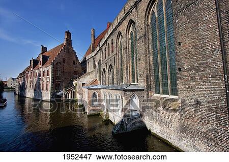 Stock Photo - Stint-Jansspitaal (St JohnÃƒÆ’Ã¢â‚¬Â s Hospital), Bruges (Brugge), West Flanders, Belgium. Fotosearch