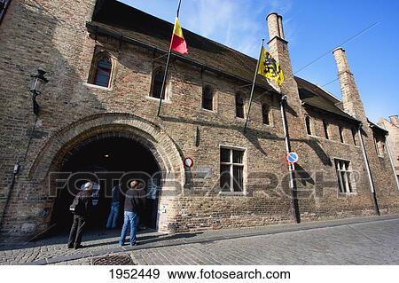 Stock Photo - Stint-Jansspitaal (St JohnÃƒÆ’Ã¢â‚¬Â s Hospital), Bruges (Brugge), West Flanders, Belgium. Fotosearch