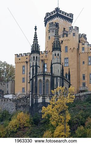Stolzenfels Castle, As Seen From The Rhine River, Rhineland-Palatinate, Germany View Large Photo Image Stock Image - Stolzenfels Castle, As Seen From The Rhine River, Rhineland-Palatinate, Germany. Fotosearch