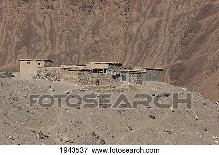 Stone Houses In Baghe Afghan, Parwan Province, Afghanistan View Large Photo Image Stock Photo - Stone Houses In Baghe Afghan, Parwan Province, Afghanistan. Fotosearch