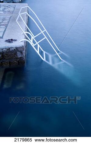 Stone Quay And Ladder, Kotor Bay Monte. Tif View Large Photo Image Stock Photography - Stone Quay And Ladder, Kotor Bay Monte. Tif. Fotosearch