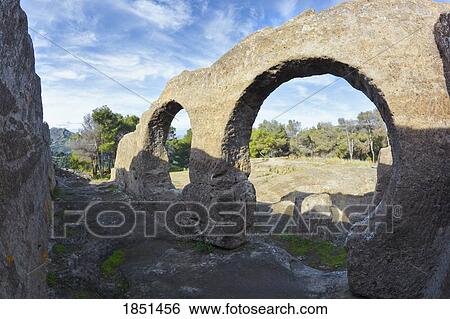 Stock Photograph - Stone Ruins; Andalusia, Spain. Fotosearch