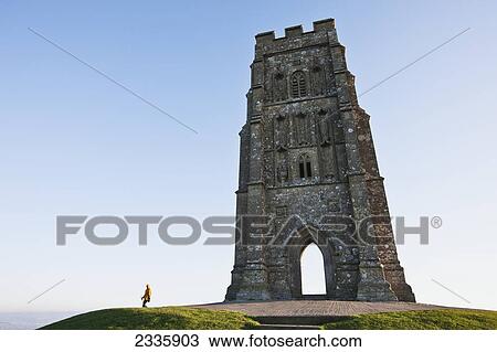 Stone Tower; Glastonbury, Somerset, England, United Kingdom View Large Photo Image Stock Image - Stone Tower; Glastonbury, Somerset, England, United Kingdom. Fotosearch