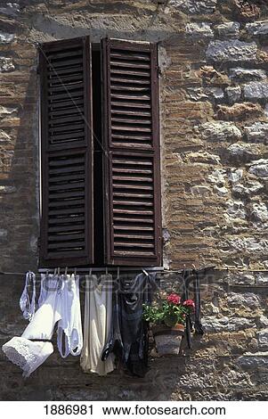 Stone Wall & Shutter, Close Up View Large Photo Image Stock Image - Stone Wall & Shutter, Close Up. Fotosearch