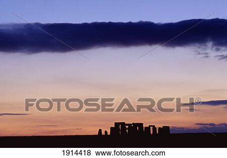 Stock Photo - Stonehenge At Sunset. Fotosearch