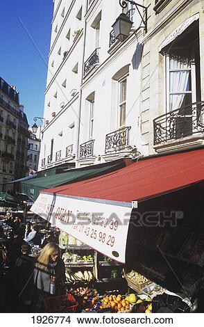 Stores On Boulevard St Germain In Quartier Latin; Paris, France View Large Photo Image Picture - Stores On Boulevard St Germain In Quartier Latin; Paris, France. Fotosearch
