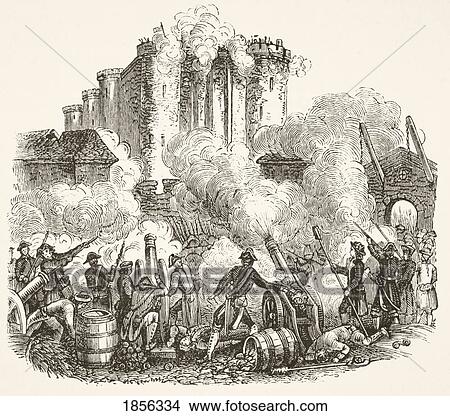 Storming Of The Bastille In Paris 14 July 1789 During French Revolution. From The National And Domestic History Of England By William Aubrey Published London Circa 1890 View Large Photo Image Picture - Storming Of The Bastille In Paris 14 July 1789 During French Revolution. From The National And Domestic History Of England By William Aubrey Published London Circa 1890. Fotosearch